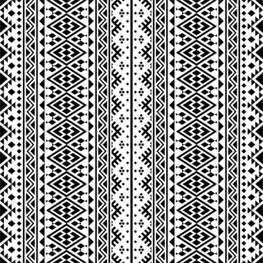 Kabile etnik desensiz desen tasarım vektörü