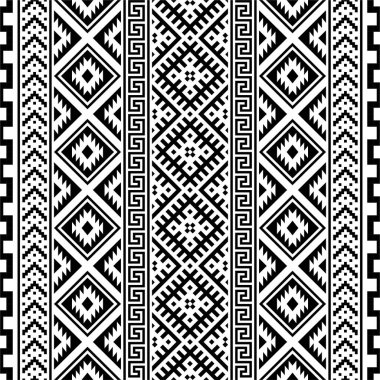 Kabile etnik desensiz desen tasarım vektörü