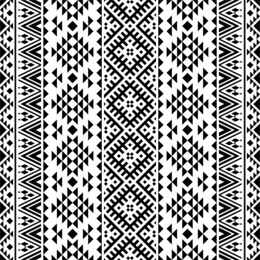 Kabile etnik desensiz desen tasarım vektörü
