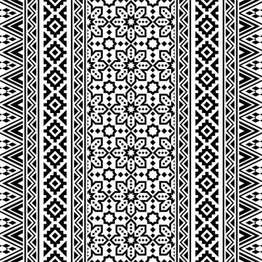 Etnik desensiz arkaplan tasarım vektörü