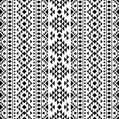 Etnik desensiz arkaplan tasarım vektörü