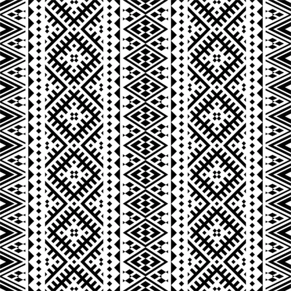 Vetor Design Textura Sem Costura Étnica Tribal — Vetor de Stock