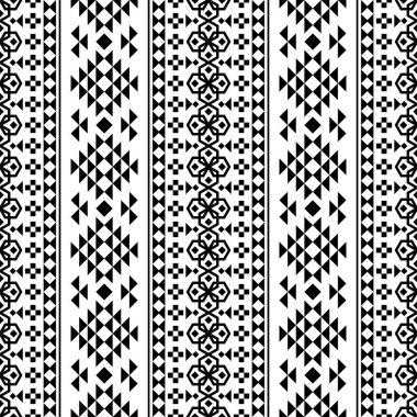 Geleneksel Aztek motifi etnik desen arka plan tasarım vektörü