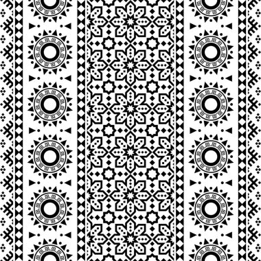 Geleneksel Aztek motifi etnik desen arka plan tasarım vektörü