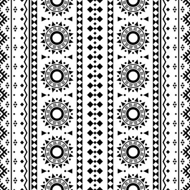 Kusursuz etnik model arka plan tasarım vektörü