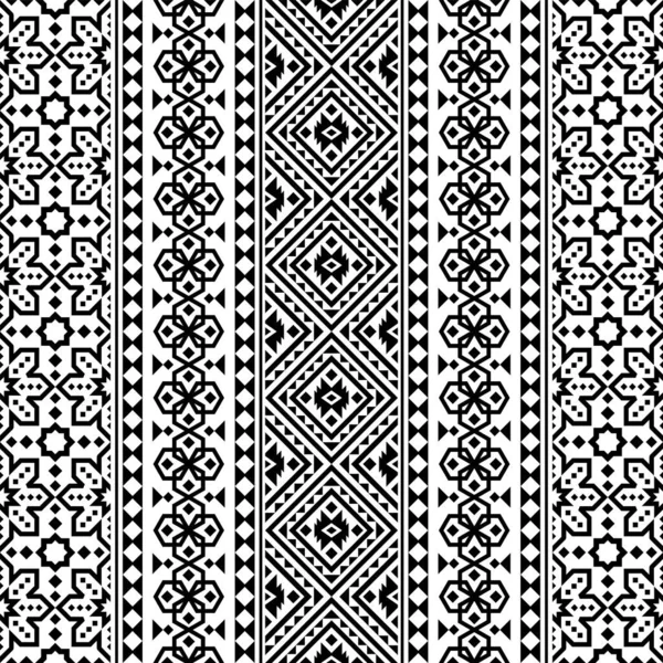 Вертикальная Геометрическая Бесшовная Этническая Структура Текстуры Вектор Дизайна Фона — стоковый вектор