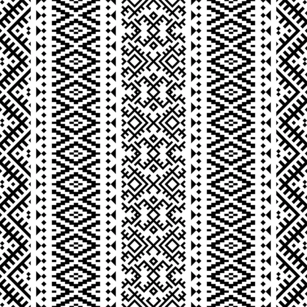 Vertikale Geometrische Nahtlose Ethnische Muster Textur Hintergrund Design Vektor — Stockvektor