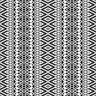 Kabile motif çizim vektöründe kusursuz etnik desen arka planı