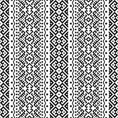 Kabile motif çizim vektöründe kusursuz etnik desen arka planı
