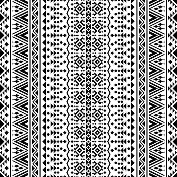 Nahtlose Ethnische Muster Textur Hintergrund Stammesmotiv Illustration Vektor — Stockvektor