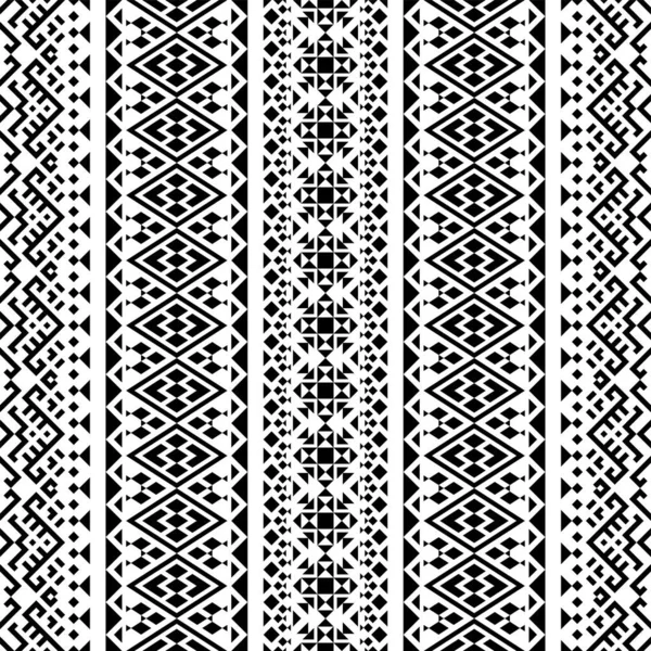 Kabile etnik vektör dokusu. Aztek tarzında kusursuz çizgili desen
