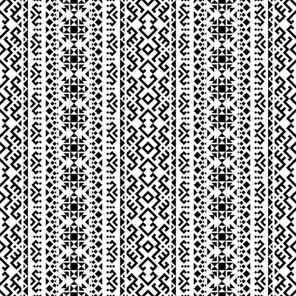 Kabile etnik vektör dokusu. Aztek tarzında kusursuz çizgili desen