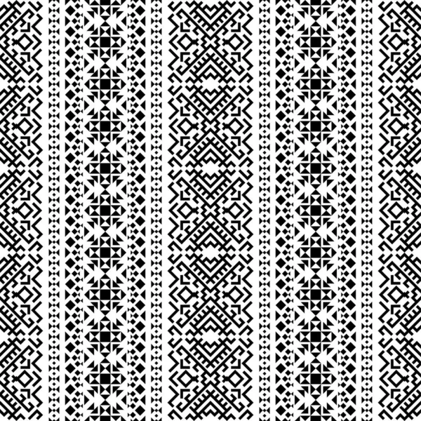 Kabile etnik vektör dokusu. Aztek tarzında kusursuz çizgili desen