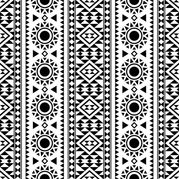 Kabile etnik desen tasarımı siyah beyaz renkte