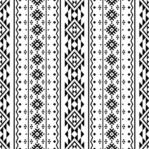 Padrão Étnico Sem Costura Azteca Tradicional Vetor Design Textura Cor — Vetor de Stock