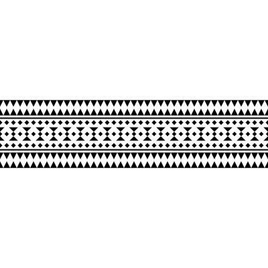 Geleneksel biçim tasarımında siyah beyaz renkte şerit süsleme motifi