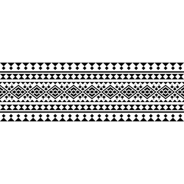 Смугастий Ацтековий Етнічний Шаблон Текстури Фону Чорно Білого Кольору — стоковий вектор