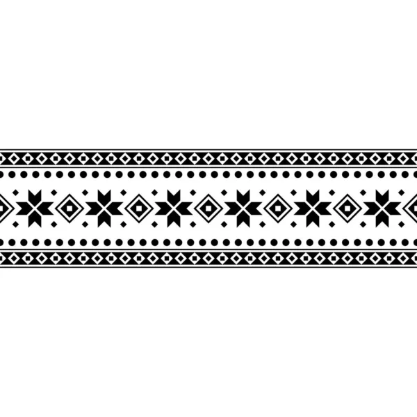 Ριγέ Χριστουγεννιάτικο Έθνικ Παραδοσιακό Μοτίβο Μαύρο Λευκό Χρώμα Σχεδιασμός Για Royalty Free Εικονογραφήσεις Αρχείου