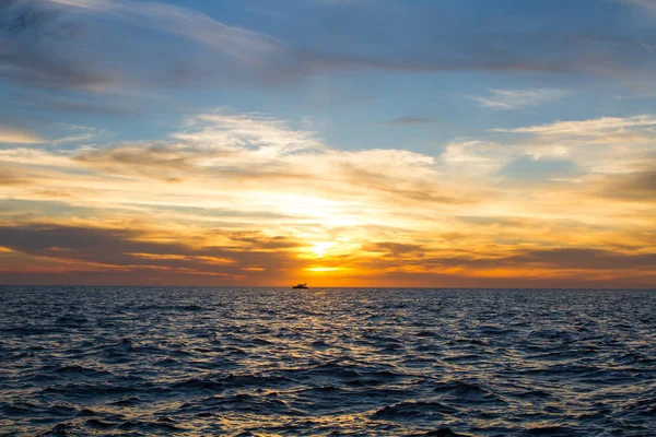 Zonsondergang Kaspische Zee — Stockfoto