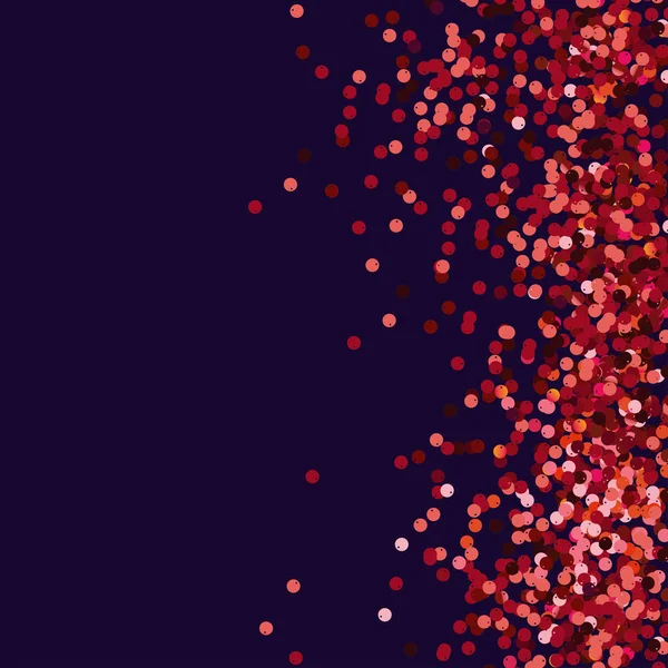 Fondo de lentejuelas rojas. Un confeti rojo profundo. Fondo de Año Nuevo . — Vector de stock