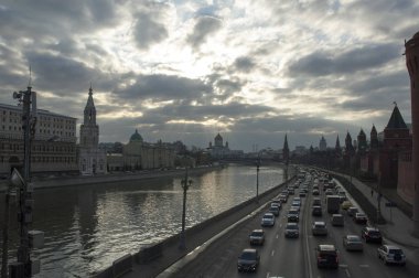 Moskova Merkezi büyük köprü görünümü