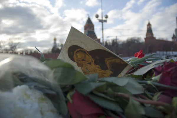 Czas Aby Modlić Się Centrum Miasta Moskwa — Zdjęcie stockowe