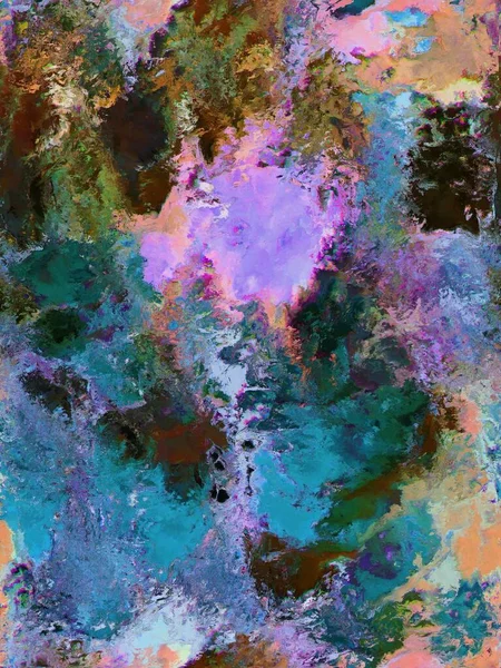 Abstract picture in digital ambient art style