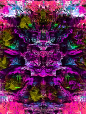 Buhar - Dijital ortam sanat tarzında soyut resim