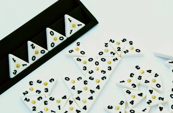 Triomino game with white background — Stock Image Triomino Game White Background Royalty Free Stock Images