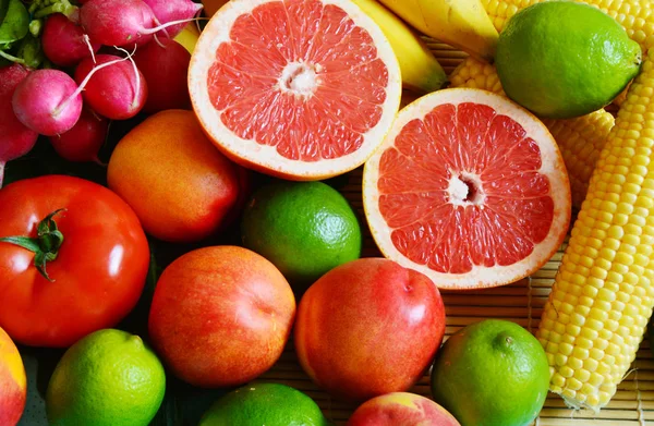 Gros Plan Partir Fruits Colorés — Photo