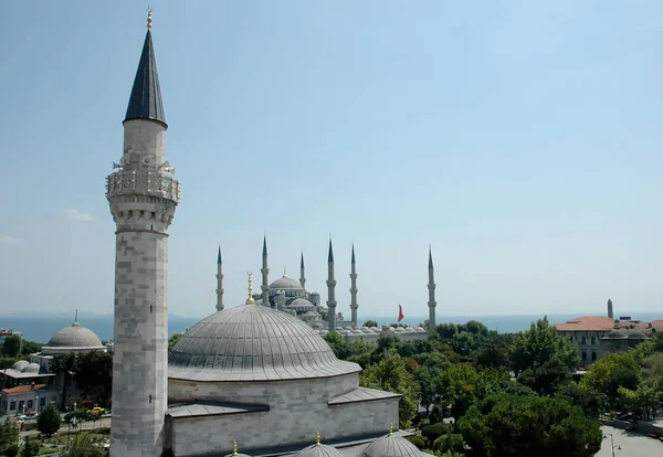 Mosquée Firuzaga Arrière Plan Sultanahmet Blue Mosquée Istanbul Turquie — Photo