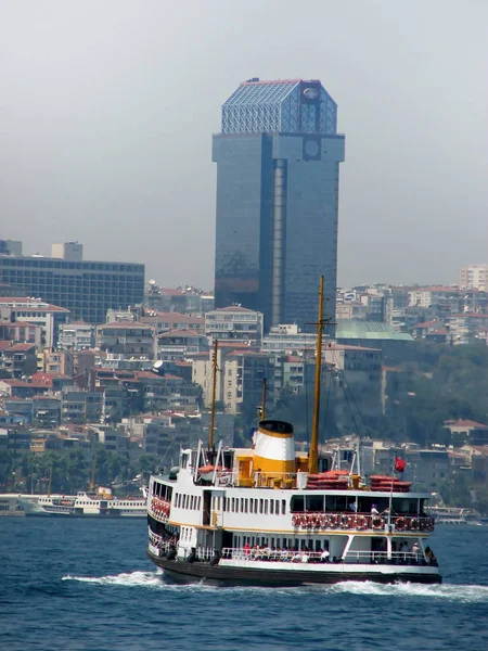 Asie Vers Europe Transport Navires Istanbul Turquie — Photo