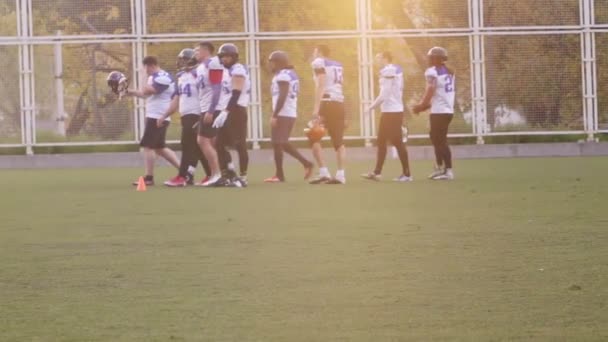 Dnipro Ucraina Ottobre 2018 Amichevole Partita Football Americano Tra Professionisti — Video Stock