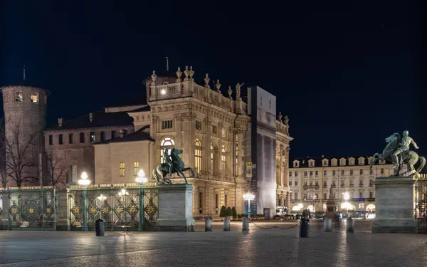 Torino, piedmont, İtalya gece