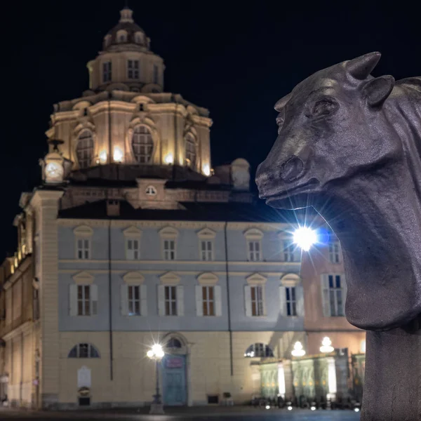 Torino, piedmont, İtalya gece