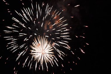 Havai fişek mutlu patlama parti