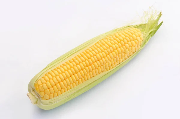 Sweet ripe Corn on a white isolated background — Stock Photo, Image