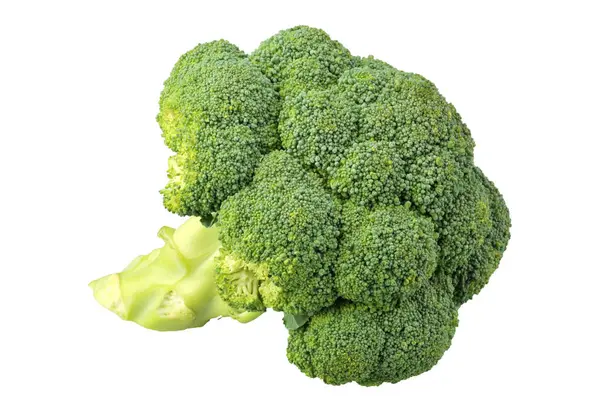 Verse broccoli geïsoleerd op een witte achtergrond, gezonde voeding — Stockfoto