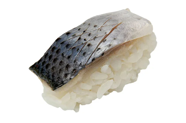 Fresh nigiri on a white isolated background — Stock Photo, Image