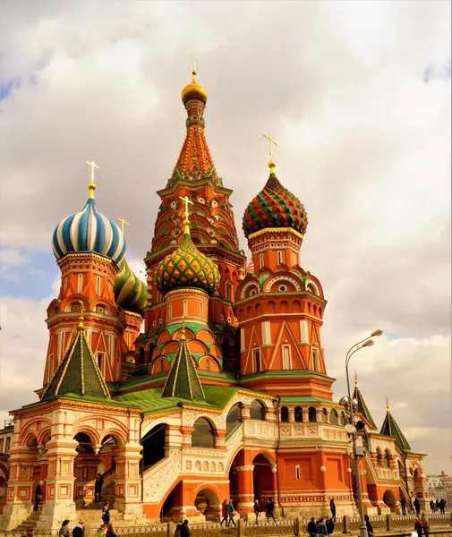 Catedral Intercessão Catedral Basílio Praça Vermelha Moscou Monumento Arquitetura Russa — Fotografia de Stock