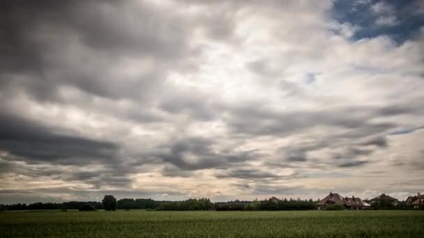 Vídeo Nubes Campo Timelapse — Vídeos de Stock