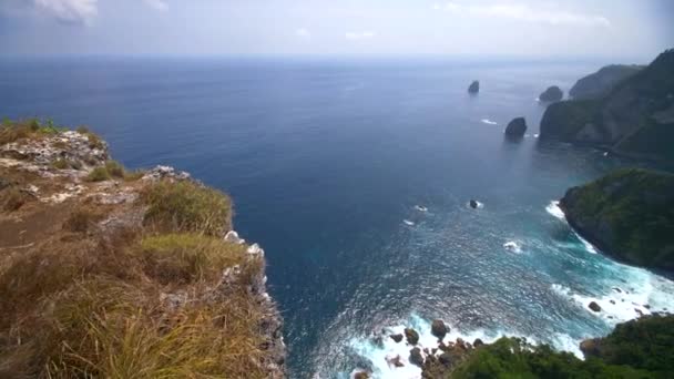 Calas Largo Costa Indonesia — Vídeo de stock