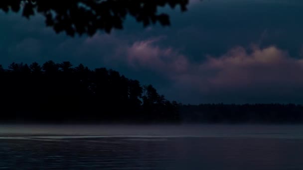 Time Lapse Tôt Matin Dans Les Montagnes — Video