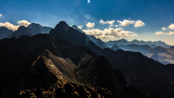 Vídeo Das Montanhas Tatra Timelapse — Vídeo de Stock