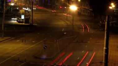 Gece trafik hızlı hareket