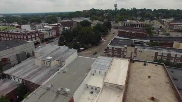 Küçük Kasaba Amerika Şehir Sinek Üzerinde — Stok video