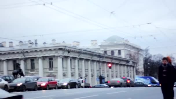 サンクトペテルブルクのストリート ビュー — ストック動画