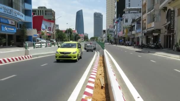 Danang City Vietnam Trafik — Stok video