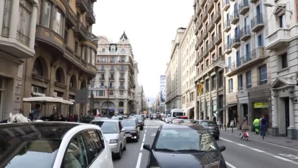Caddede Trafik — Stok video