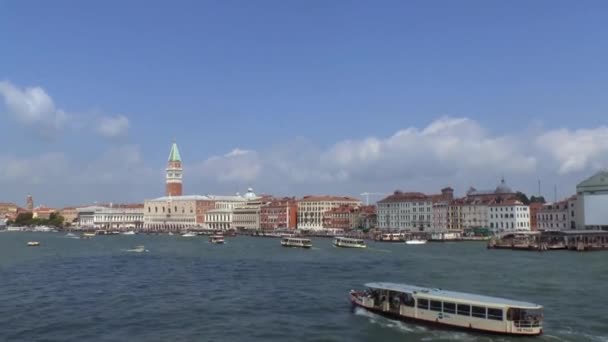 Venedig Stad Från Båt — Stockvideo